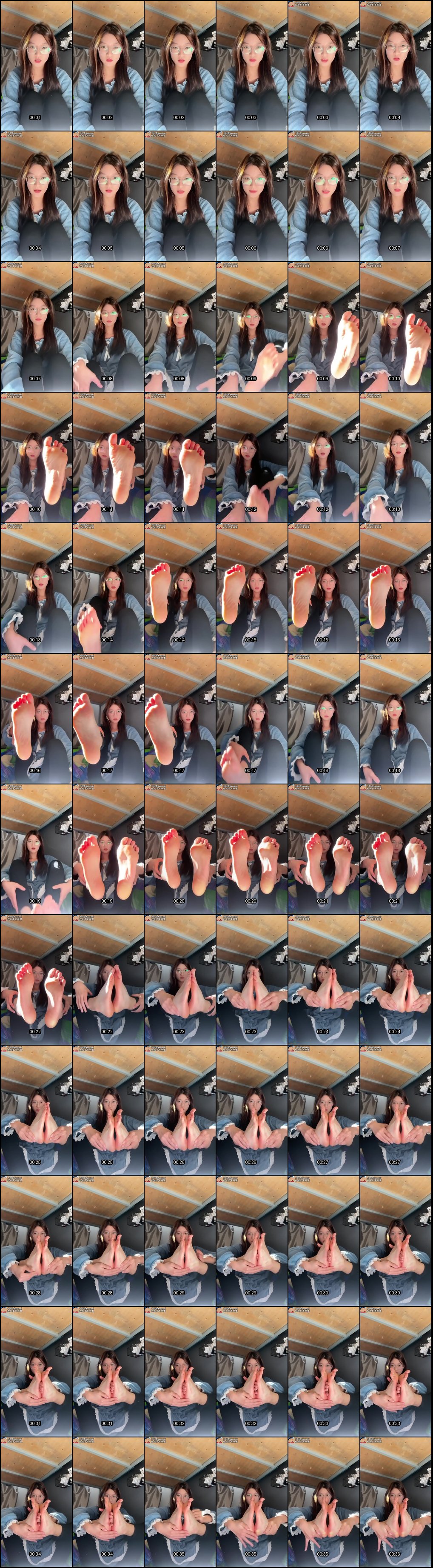 微信指挥乖巧女主秀裸足录屏：听话玩脚全过程