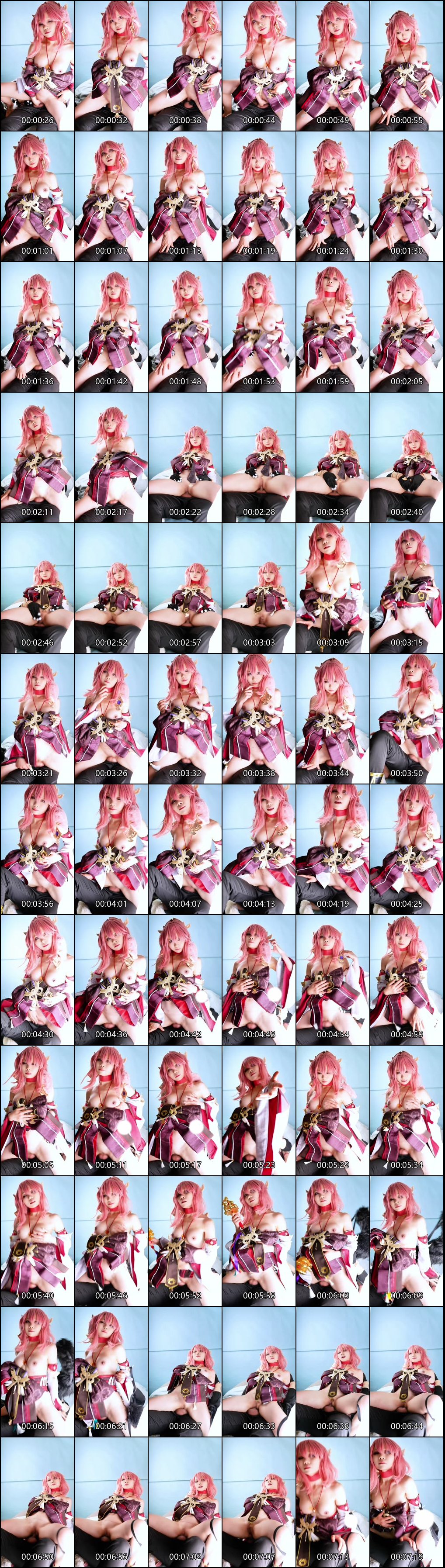 现役B站UP主草莓羽衣大尺度COS私拍合集_诱惑曲线让人血脉喷张_1