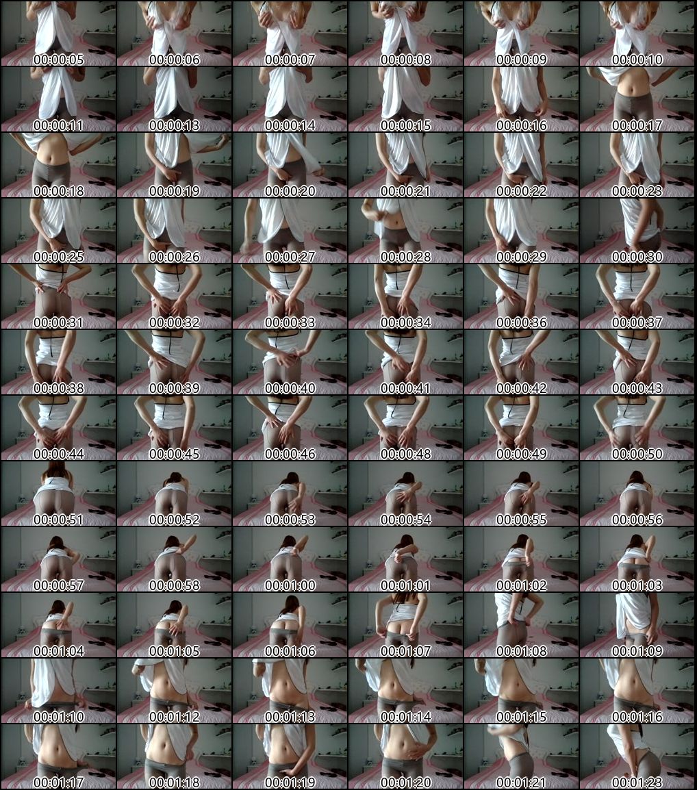 云宝宝魅力写真_白色睡衣搭配灰色丝袜的性感诱惑