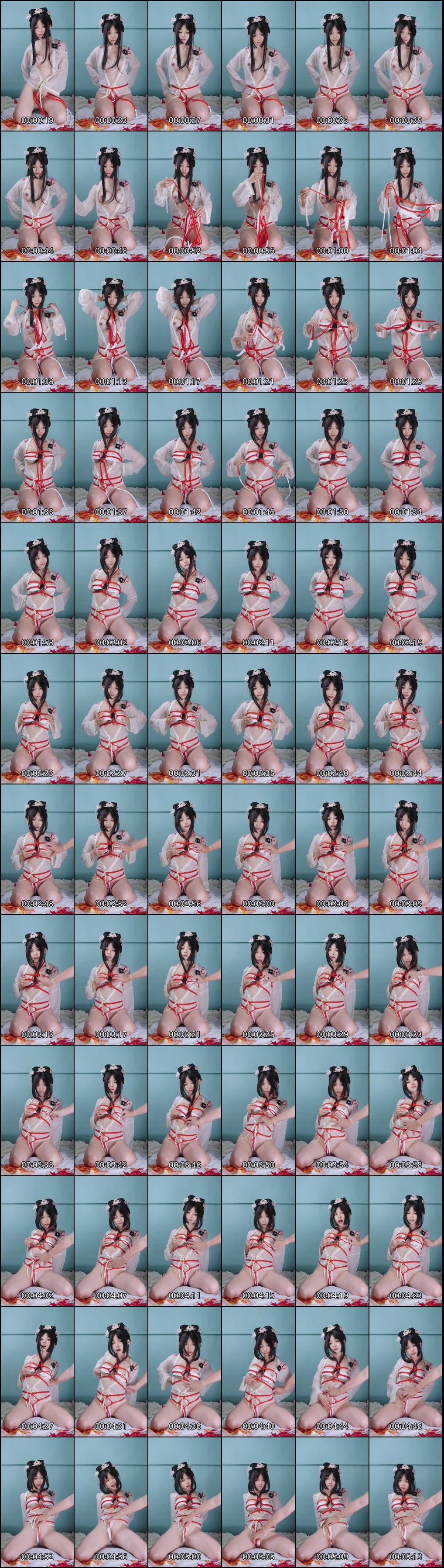 现役B站UP主草莓羽衣大尺度COS私拍合集3_诱人曲线尽显撩人风情