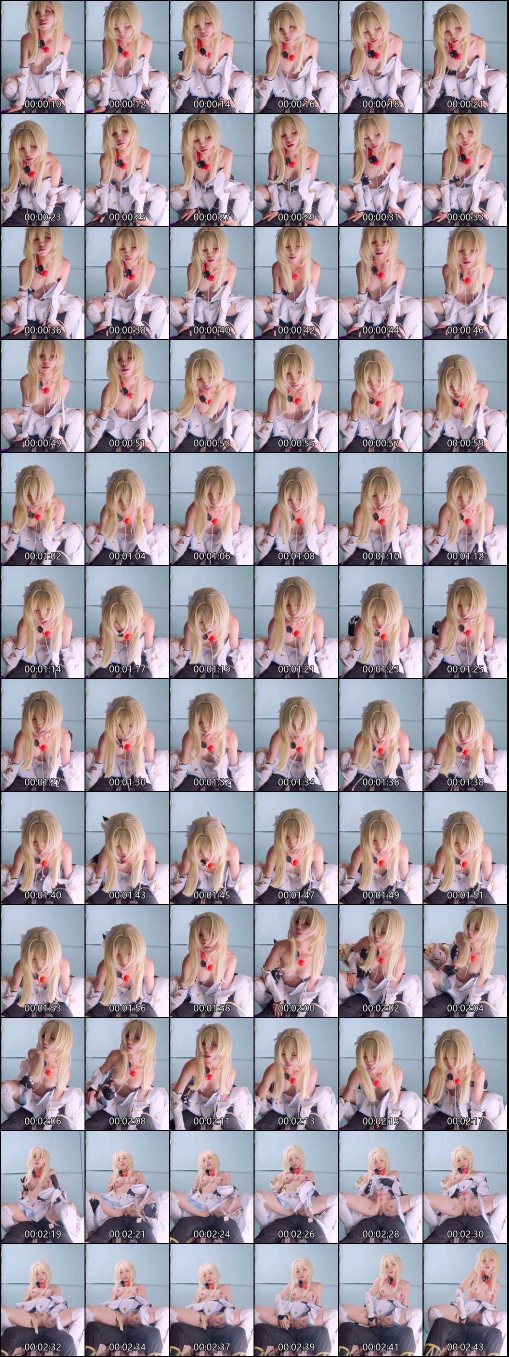 现役B站UP主草莓羽衣COS私拍合集_大尺度诱惑让人血脉喷张欲火焚身_1