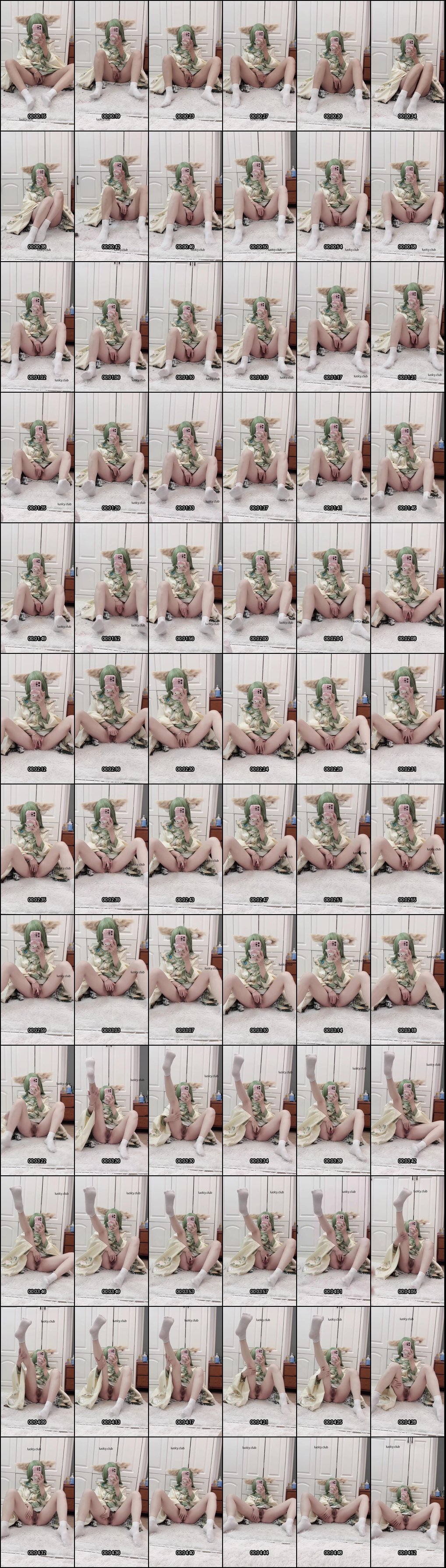 琴喵魅惑Cosplay_西施猫娘白袜自慰诱惑