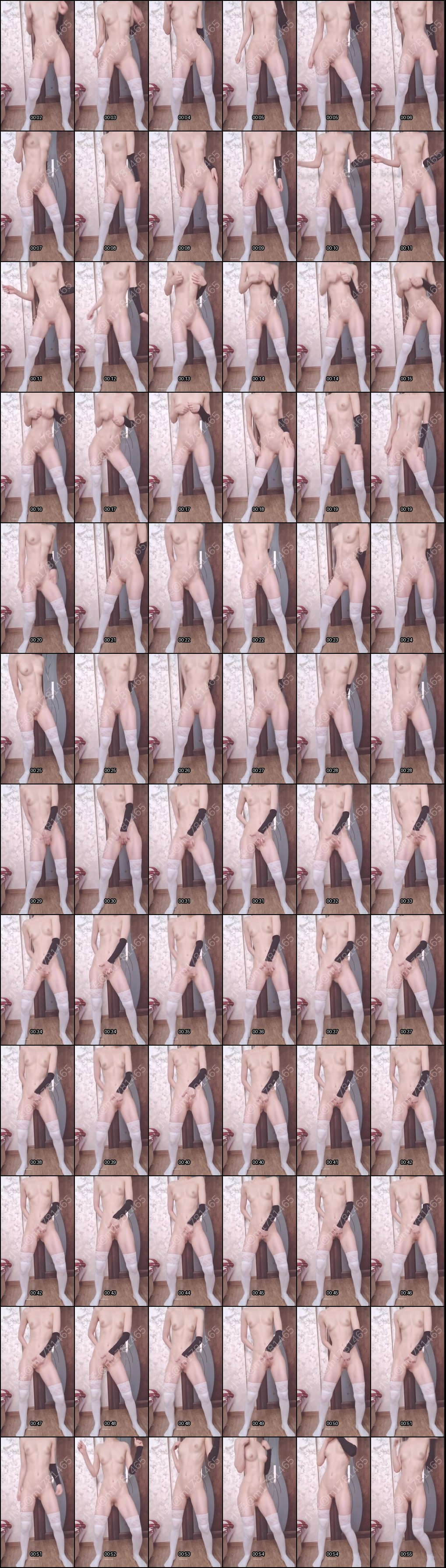 小柔Cos蕾姆JK白丝诱惑，自慰炮机乳夹拉珠高潮_1