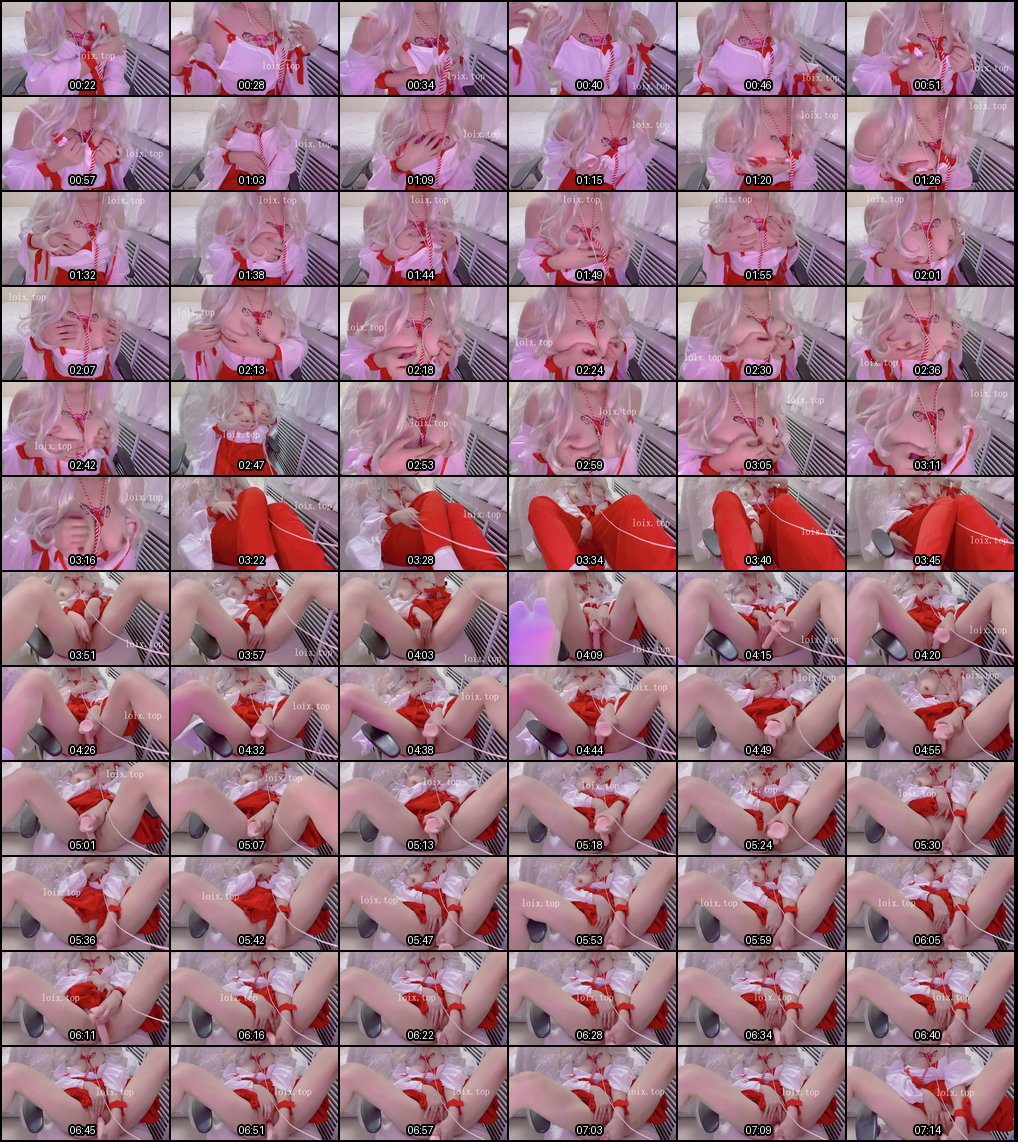 福利姬小空白发巫女角色扮演诱惑