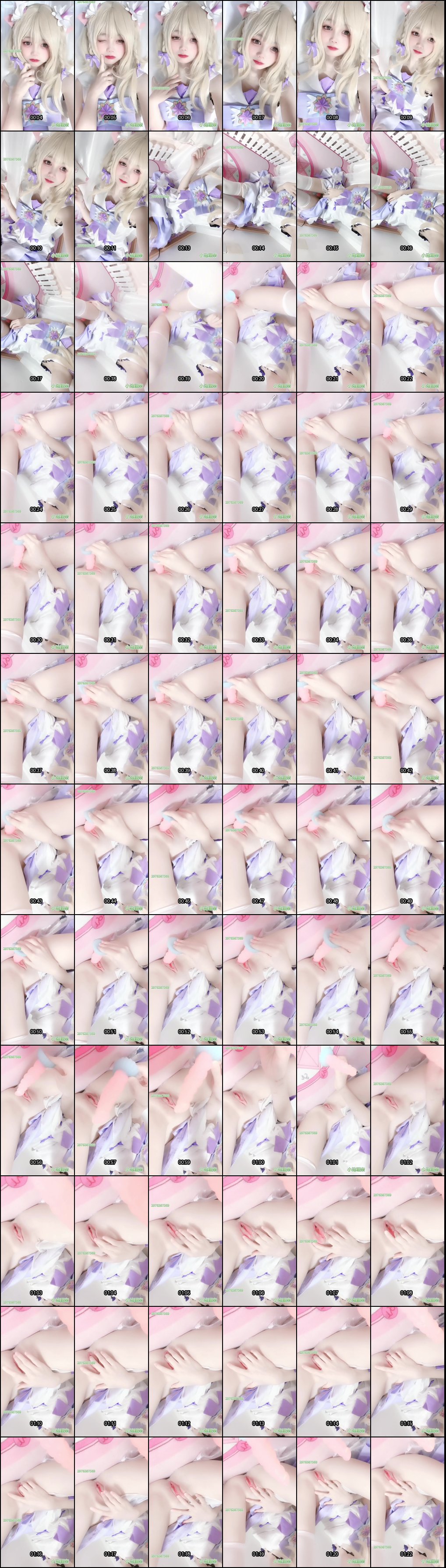 福利姬瑶妹Cos纱雾白丝自慰诱惑，小池理奈超赞VIP表演