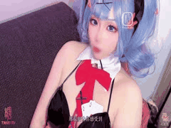 双马尾兔女郎cos初音未来：兔子洞危险挑战，找到你的洞口射满精液骚穴