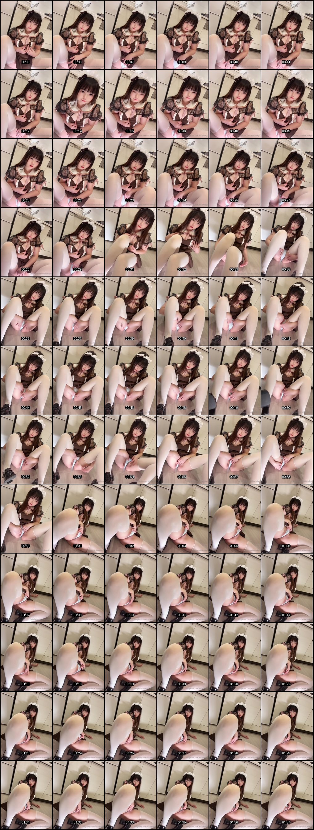 nikumikyo女仆COS丝袜自慰诱惑秀