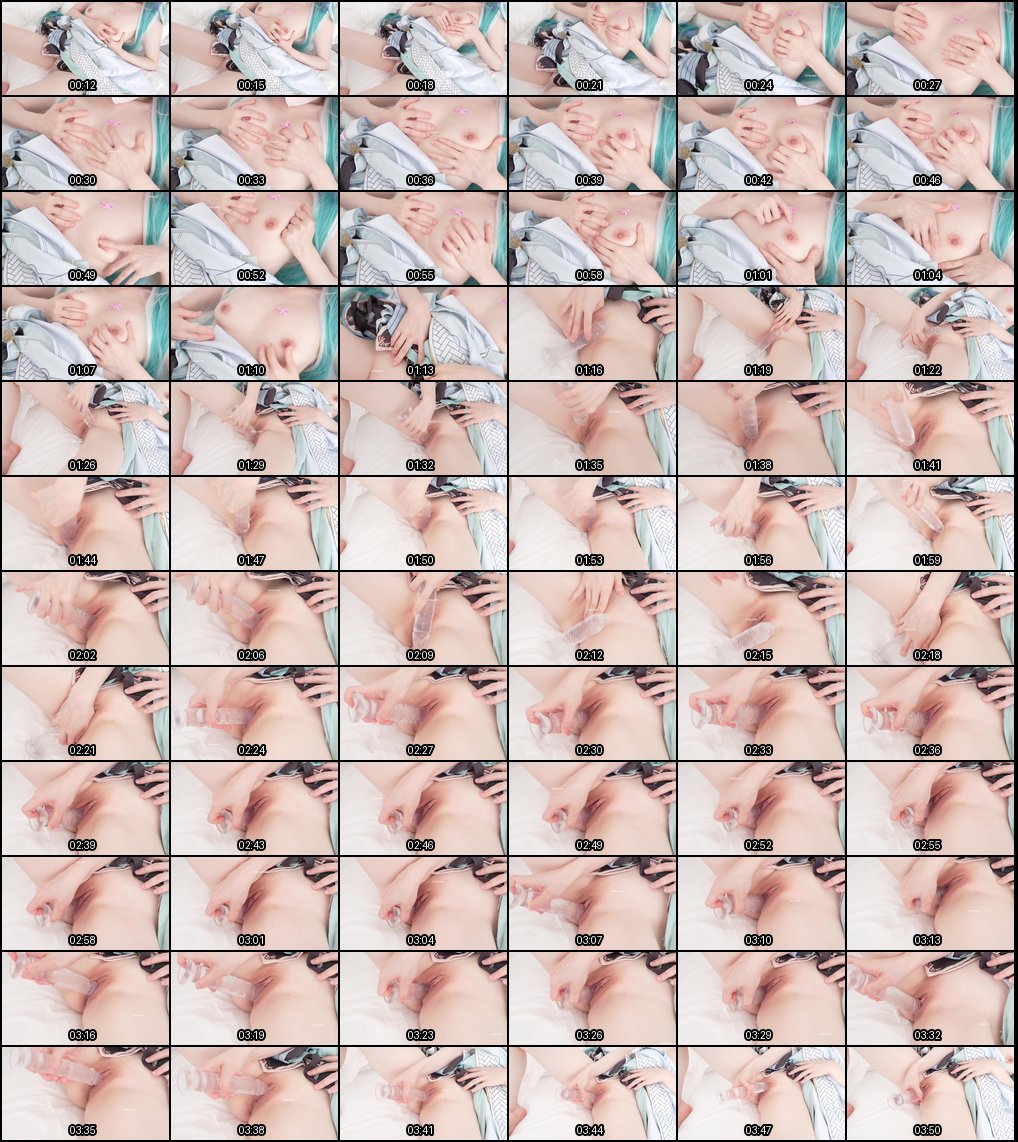 【Cosplay福利】今汐化身鸣潮少女 诱人自慰秀