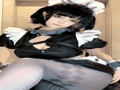 喵帕斯Cosplay诱惑：白丝黑丝丝袜双重魅惑