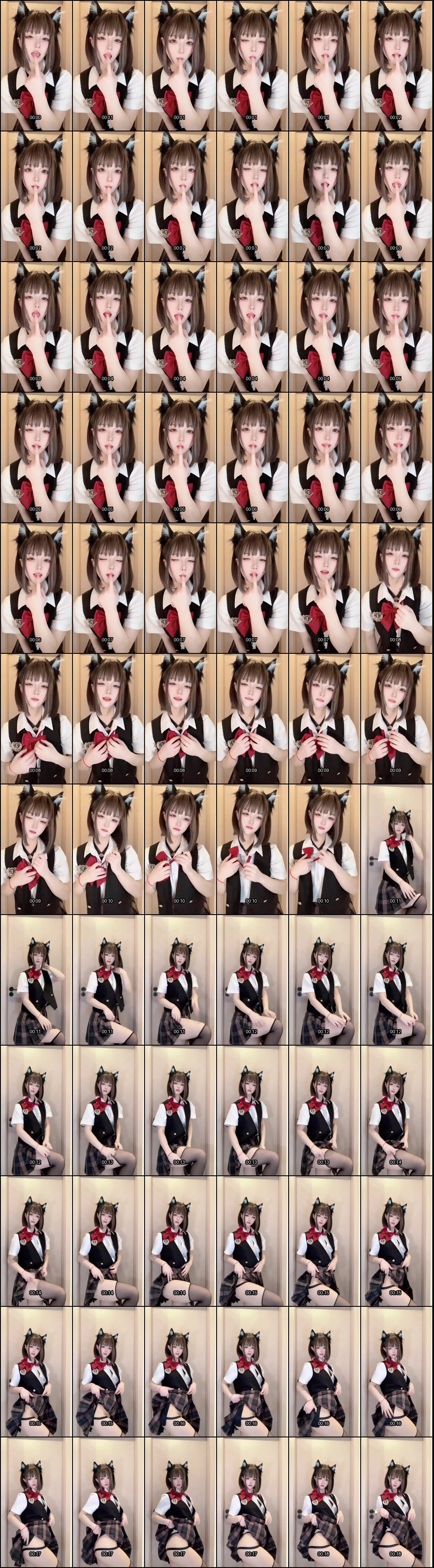 喵帕斯Cosplay诱惑：白丝黑丝双重魅惑