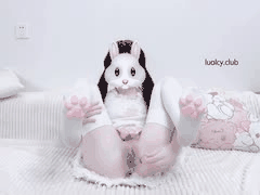 奶香兔Cosplay福利姬黑白丝自慰诱惑秀