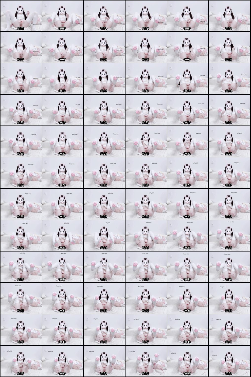 奶香兔Cosplay福利姬黑白丝自慰诱惑秀