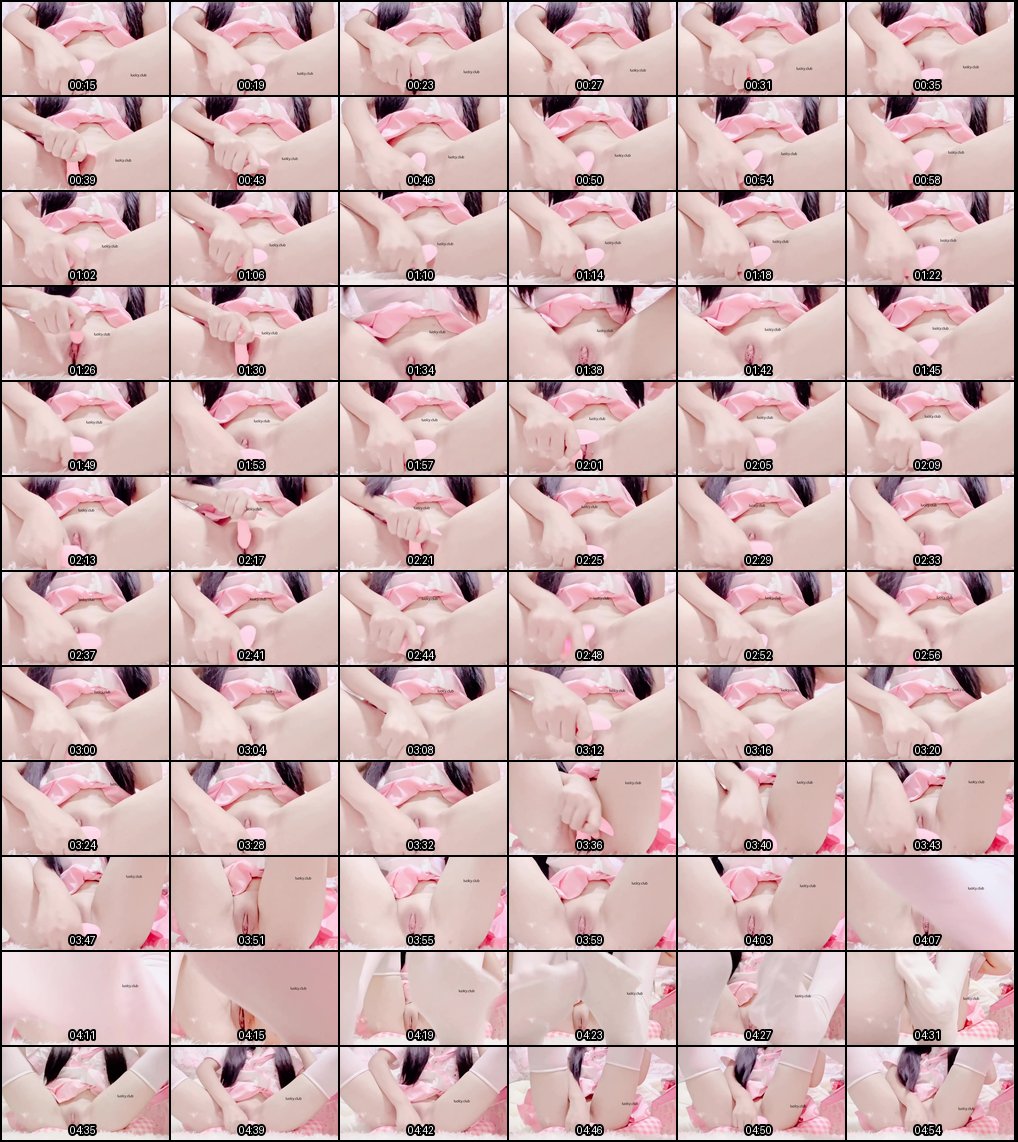 奶香兔Cosplay黑白丝自慰福利诱惑