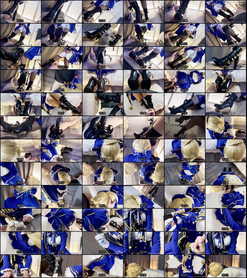 菲比风堇遐蝶Cosplay电报TG诱惑：SabarYaorenneko的性感角色扮演