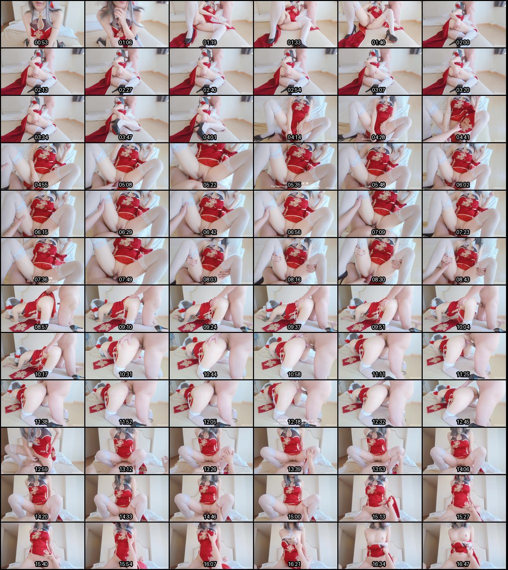 性感米胡桃Cosplay：二次元美女的诱惑角色扮演