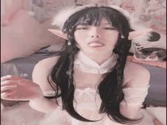 天使面容习呆呆COS水晶帮口交合集：少女反差诱惑