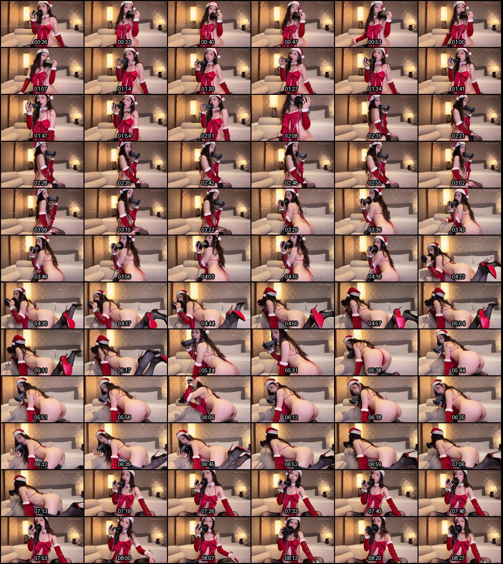 LonikaMeow圣诞装诱惑：性感猫娘节日热舞