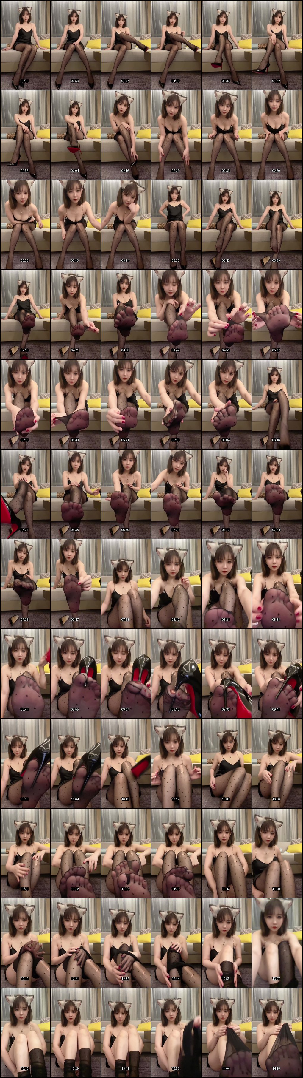 小女巫露娜猫耳黑丝福利姬诱惑秀