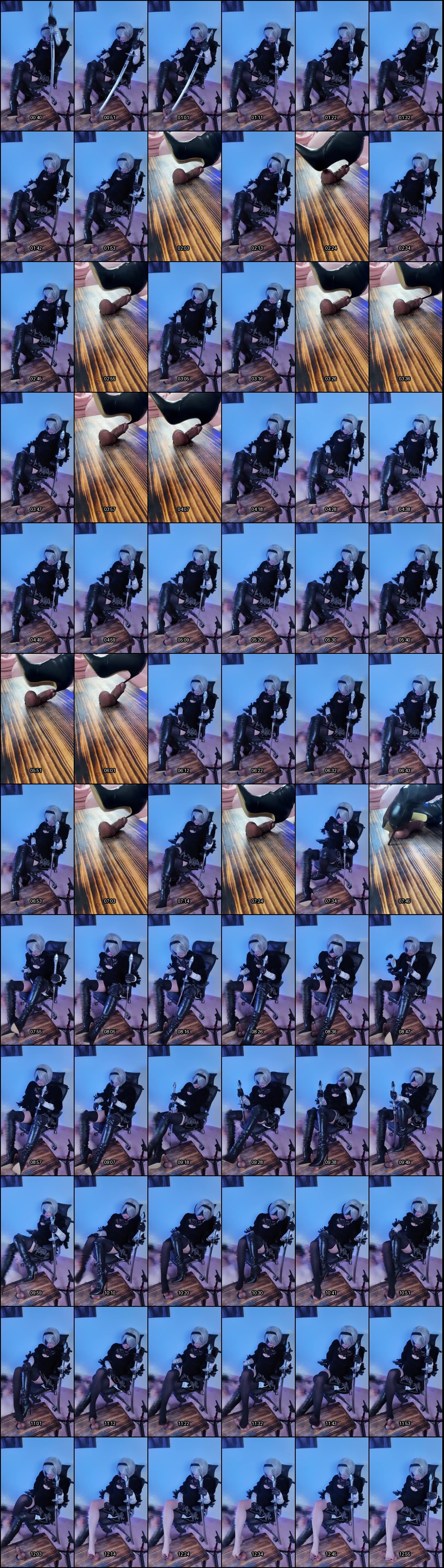 安女王COS 2B女神足交调教，二次元诱惑SM盛宴