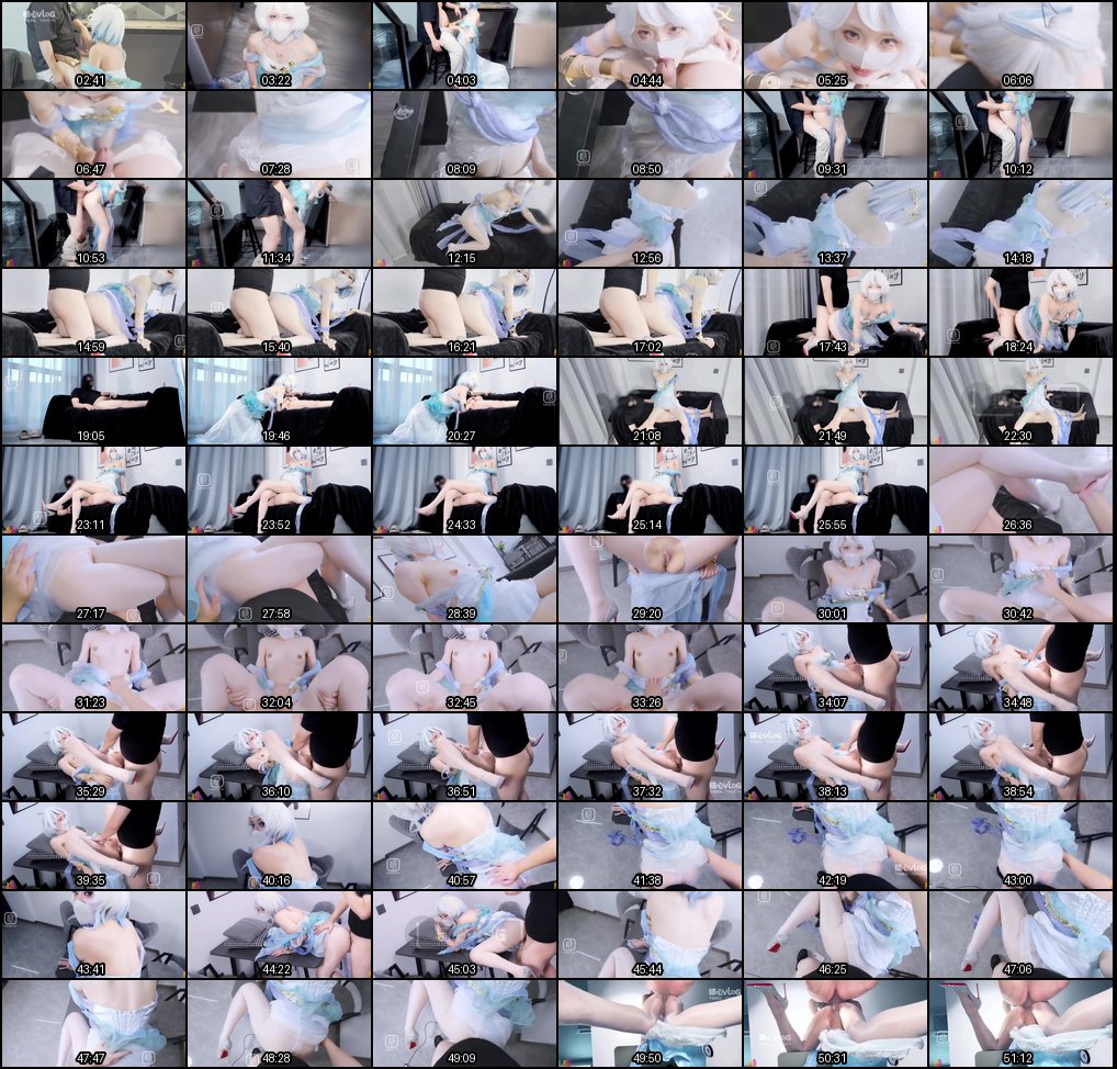 苏酥学姐cos原神芙宁娜白丝美腿诱惑：淫穴试戏骑乘后入中出榨精福利