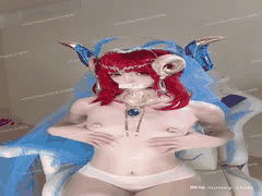福利姬COS《原神》妮露芭蕾舞服，优雅性感大秀