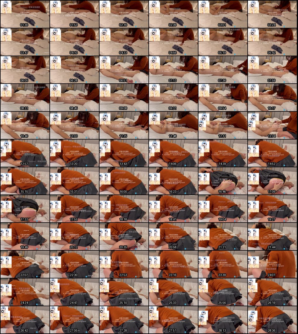 口罩毛衣妹足交撸管咸猪手摸PP！印象足拍新系列33号女主Part1