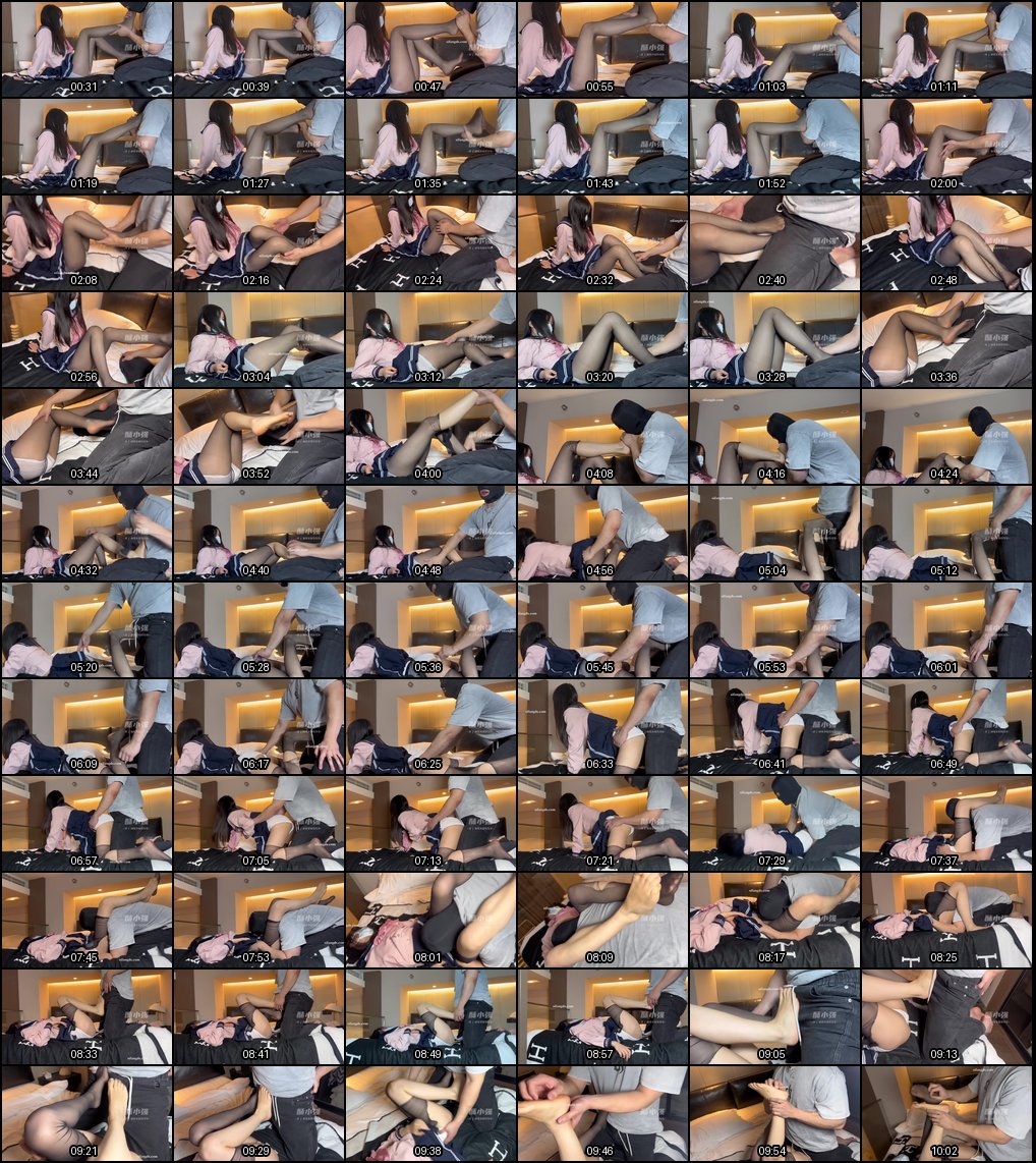 酥小强顶级足交大师：极品丝袜足交与害羞素人模特露穴诱惑