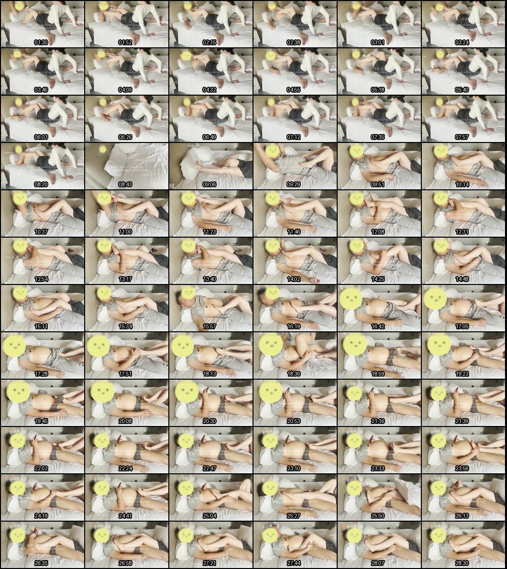 7月最新印象足拍！008号女主毛衣格子裙手足飞机超诱惑