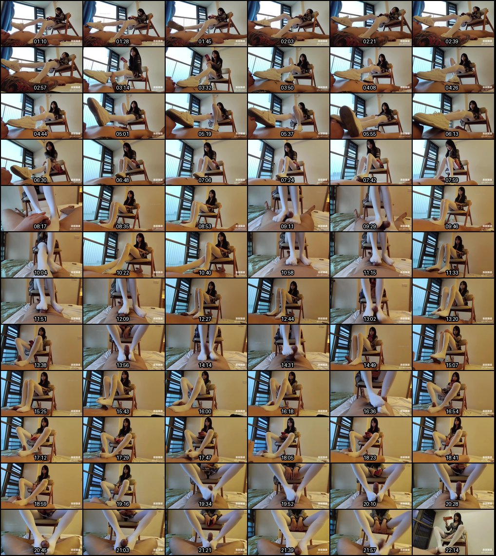 青涩学生妹白丝足交诱惑！可爱萝莉命令男人舔鞋底