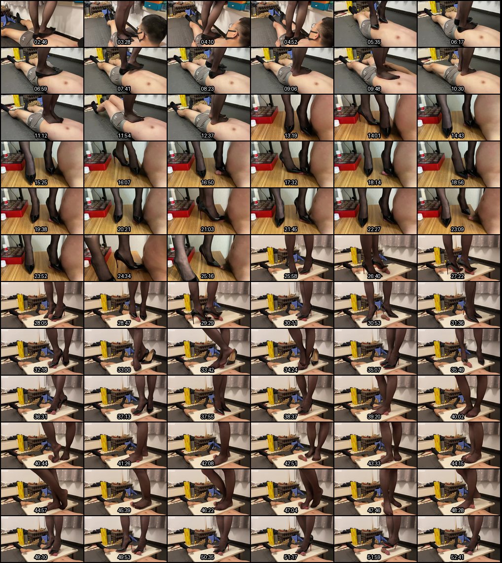 张仙人清雅黑丝红底高跟鞋近距离踩踏足交诱惑