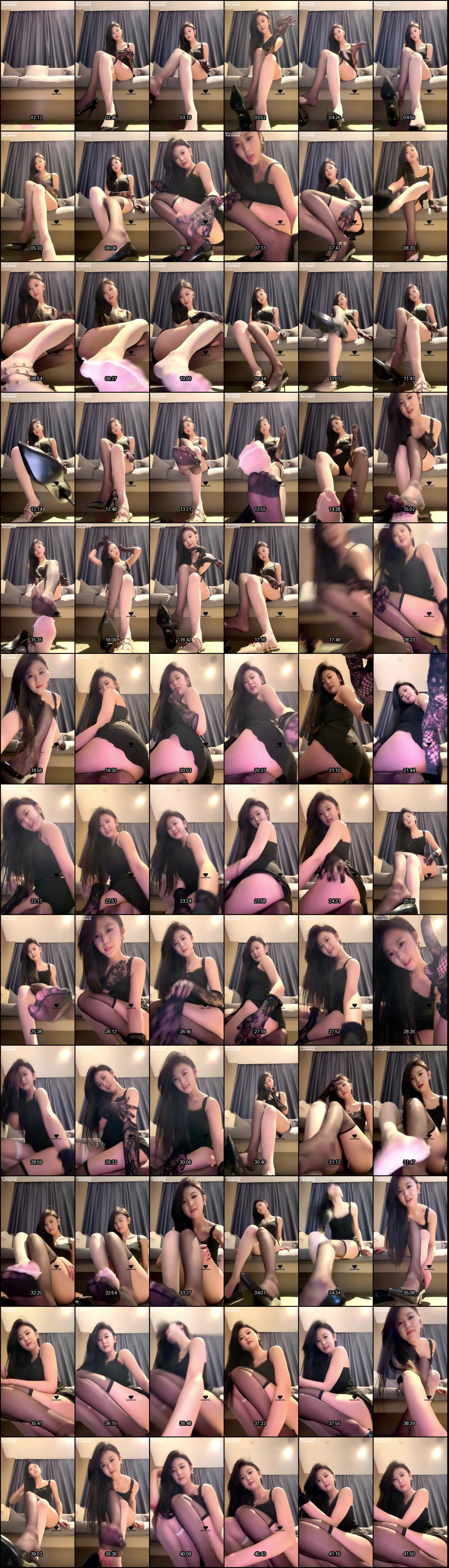 车模尹超黑白丝诱惑：手臀足全方位撩拨