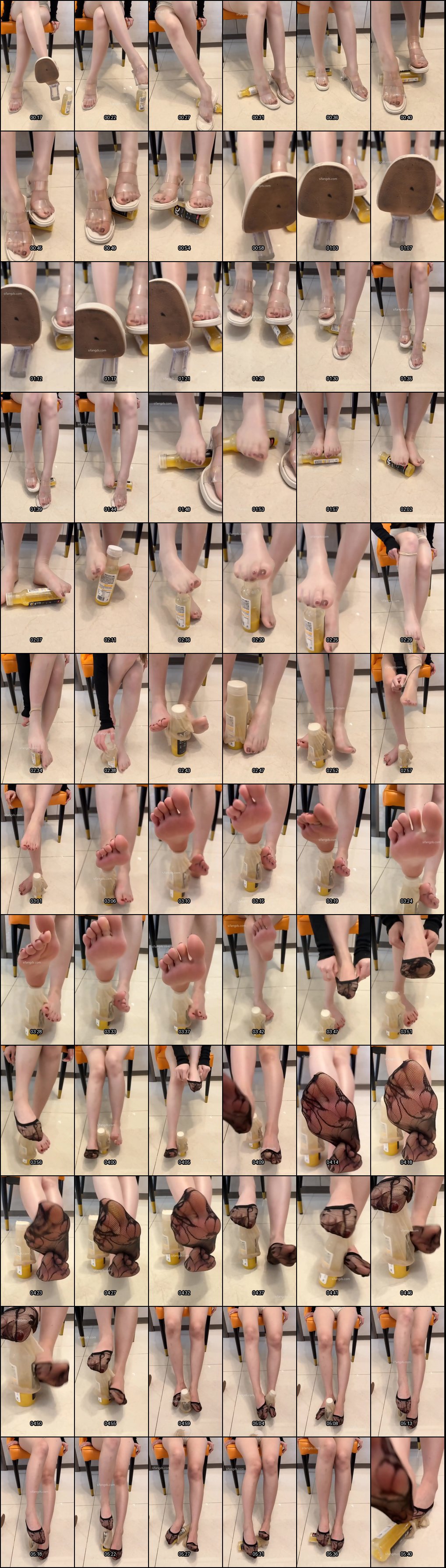 郁小月抖音丝袜足控诱惑：性感高跟足部展示