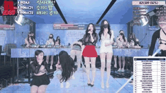 韩国综艺女团PK_黑丝长腿的脱衣热舞秀