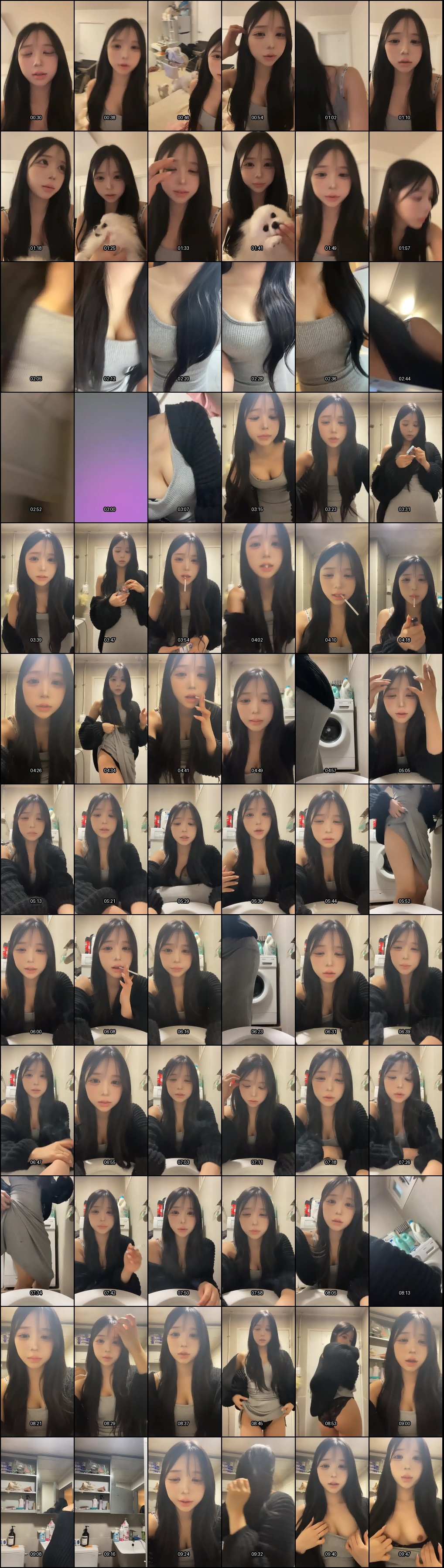 韩国高颜值女主播私拍曝光！反差自慰舔精超销魂