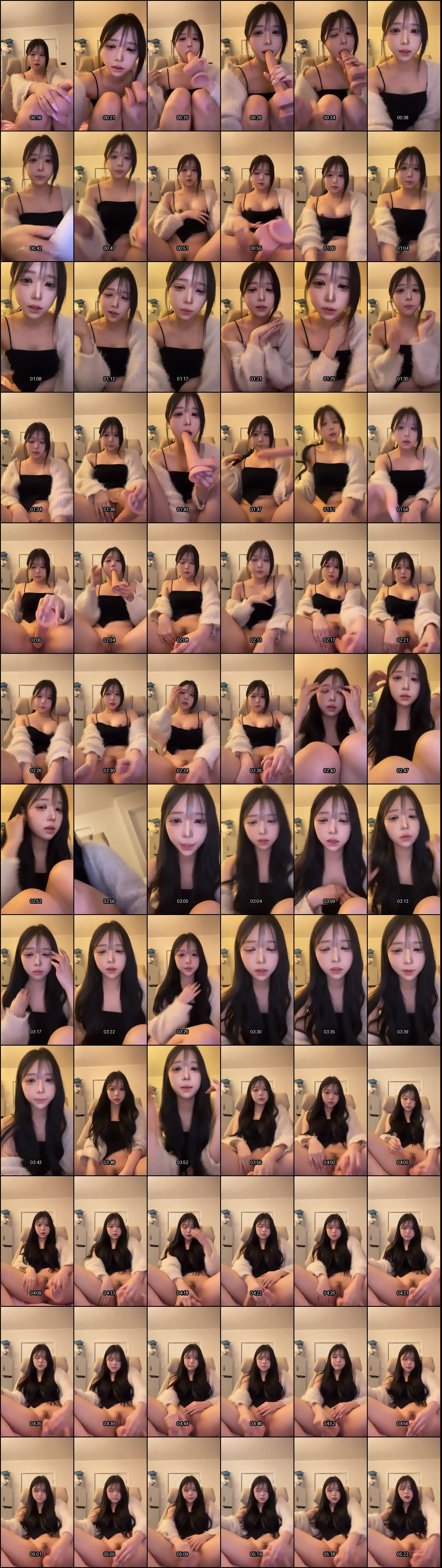 韩国高颜值女主播私拍流出！反差自慰舔精销魂模样