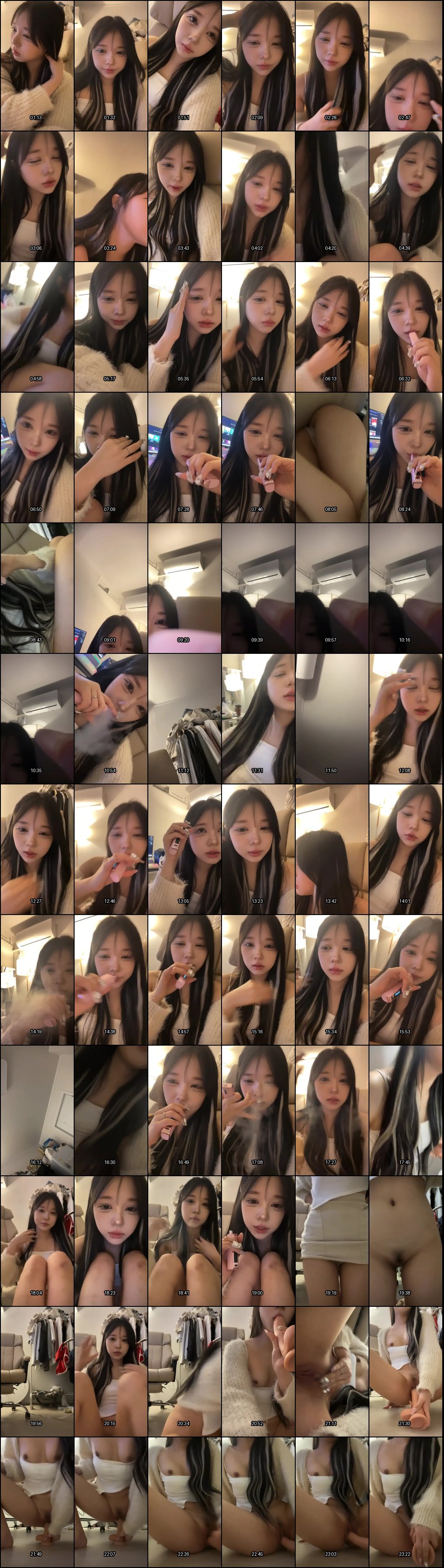 韩国高颜值女主播私拍流出！反差自慰舔精销魂模样太撩人