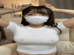 孙乐乐巨乳萌妹裸舞抖胸诱惑，人气爆棚韩国主播热舞