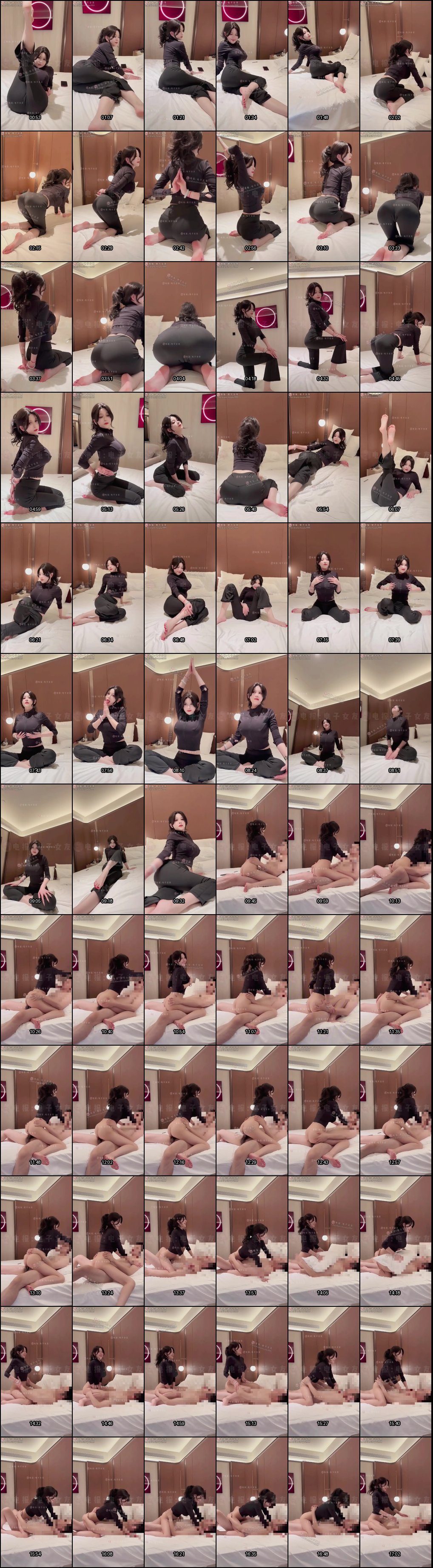 推特健身教练瑜伽裤独家流出！爱生活美女的诱惑身材