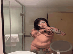 B级泄密曝光！全身纹身潮女的狂野激情_6