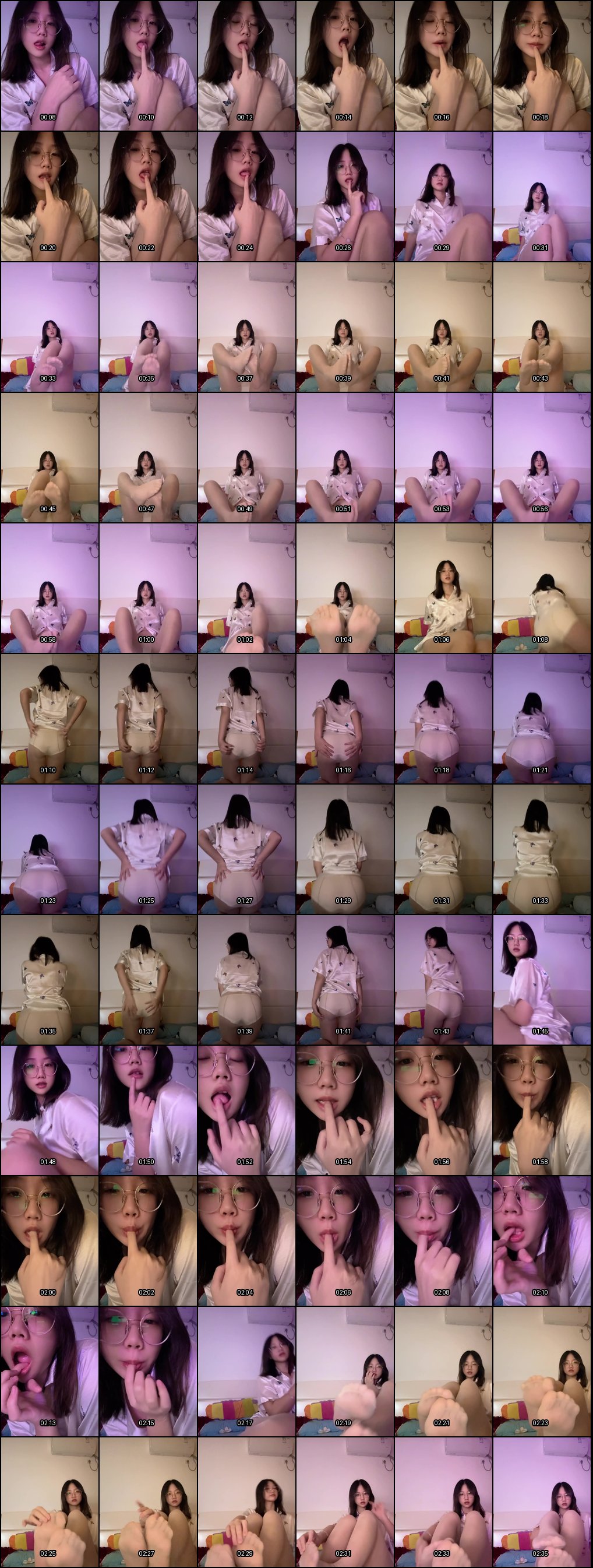 极品反差眼镜女大为异地男友录福利，清纯学妹戴眼镜秀开档丝袜美逼解空虚