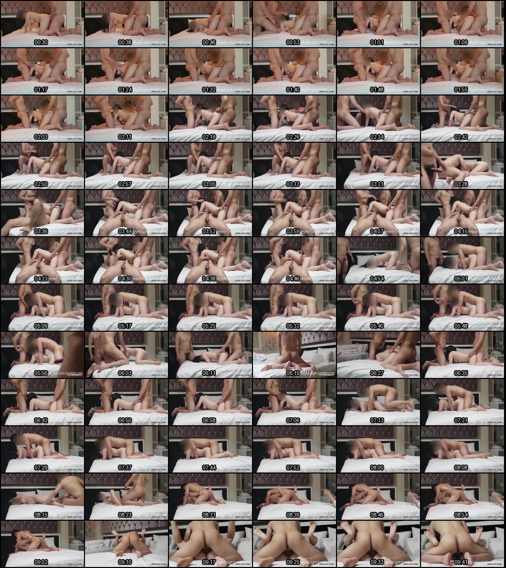 极品少妇绿帽淫妻实录：四男轮番无套猛干内射，翘臀狂摇喷水高潮，精液灌满溢出腿流