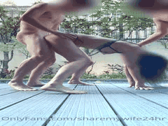 泳装淫妻度假狂欢：绿帽老公目睹单男轮番群P老婆！