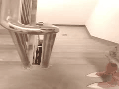 福州中学女教师与光头主任偷情曝光！家中楼道激战小身材眼镜妹超刺激