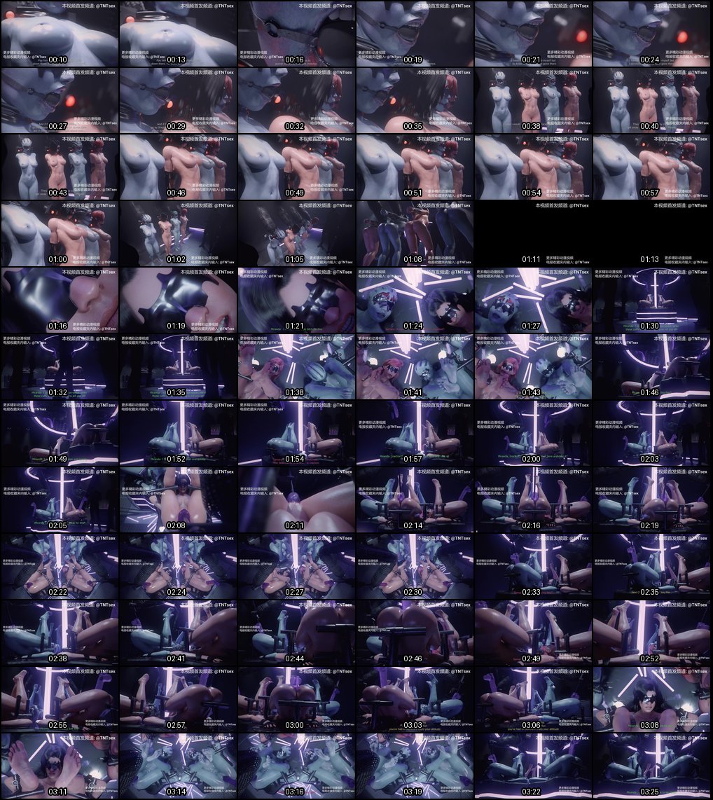 3D同人动漫：欧美SM调教捆绑巨乳少妇，白虎鲍鱼无码激情