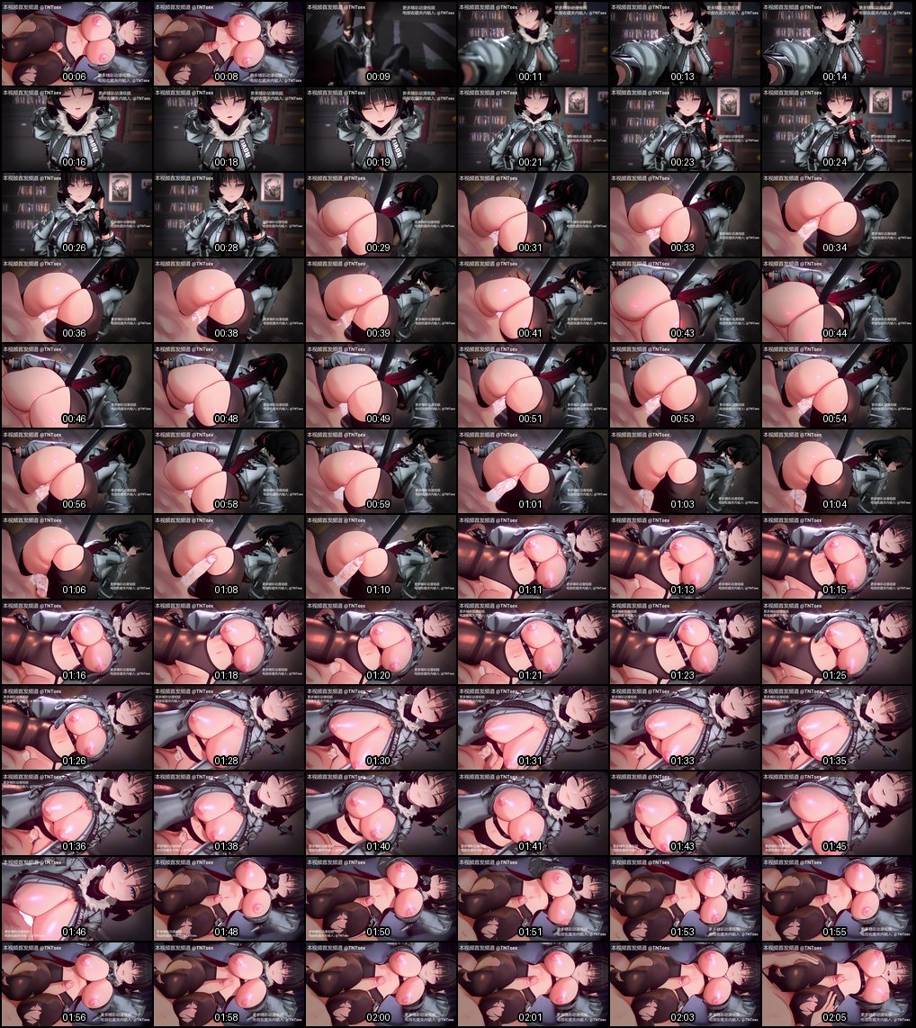 3D同人动漫：黑丝巨乳萝莉妹子的极致骚浪诱惑