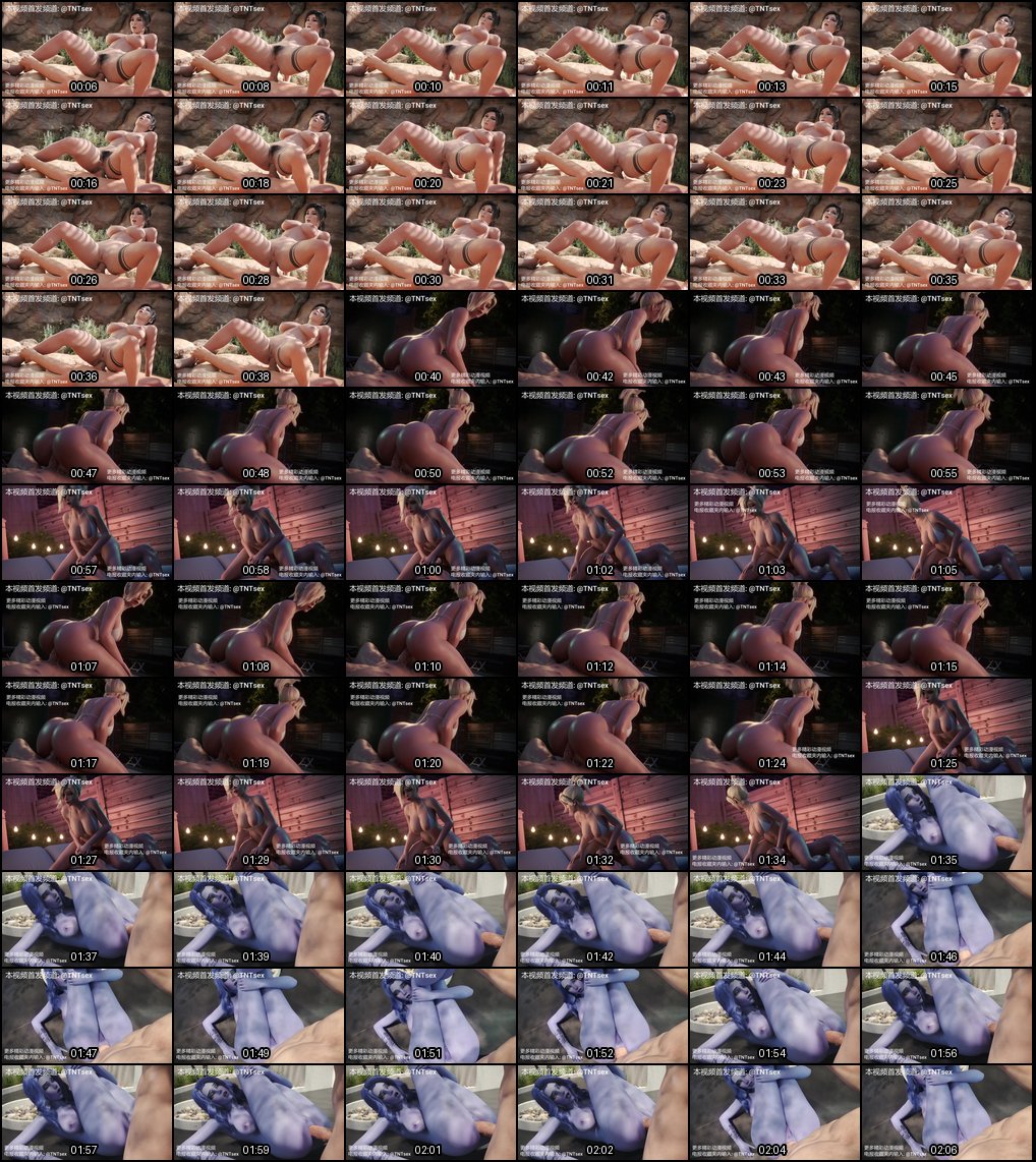 3D同人动漫：熟女菊花与少妇蜜穴的激情内射中出