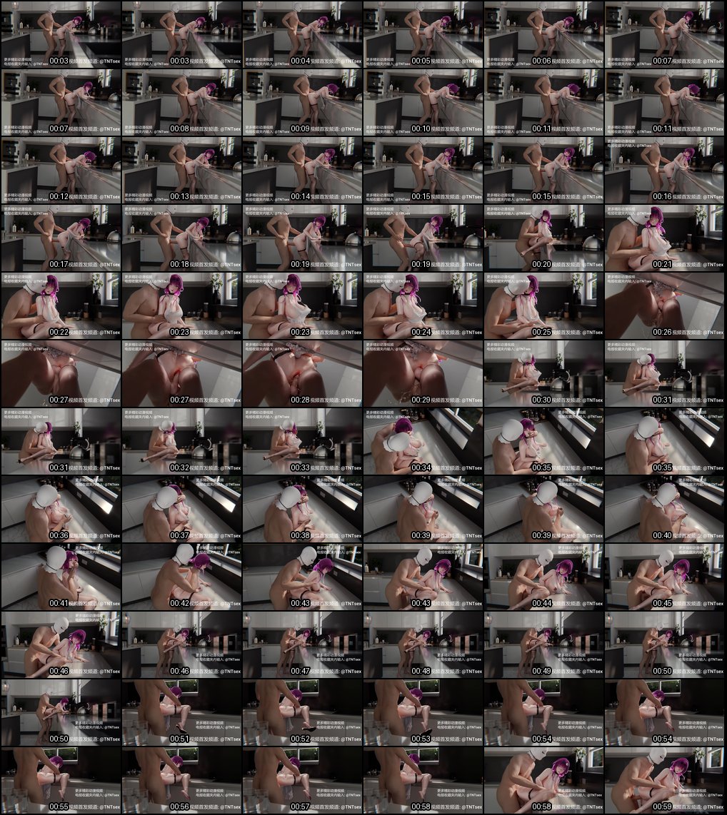 黑丝巨乳熟女厨房强制中出！3D无码同人动漫内射高潮