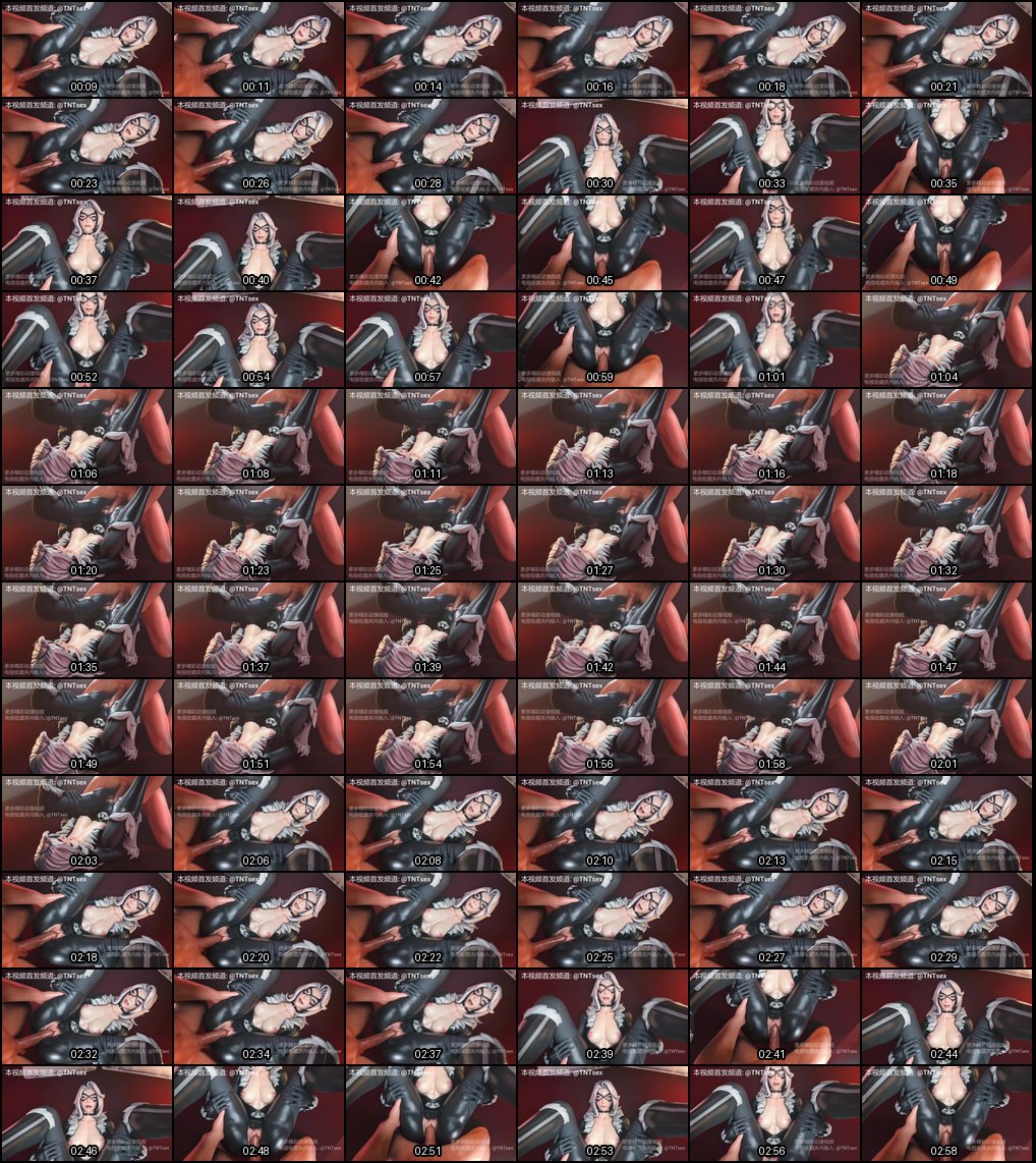 3D同人动漫：欧美白虎巨乳熟女紧身胶衣诱惑 内射灌满高潮骚穴