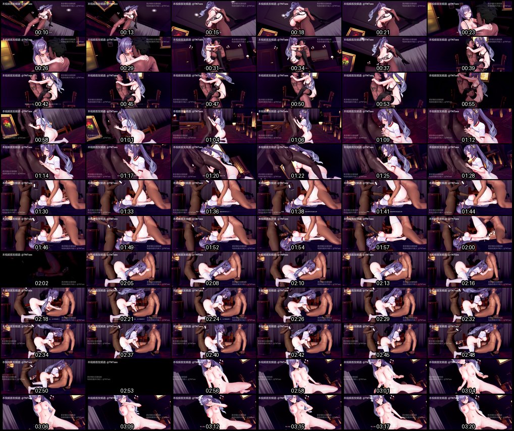 3D同人动漫：黑丝高跟反差学生妹 被操到淫水拉丝高潮