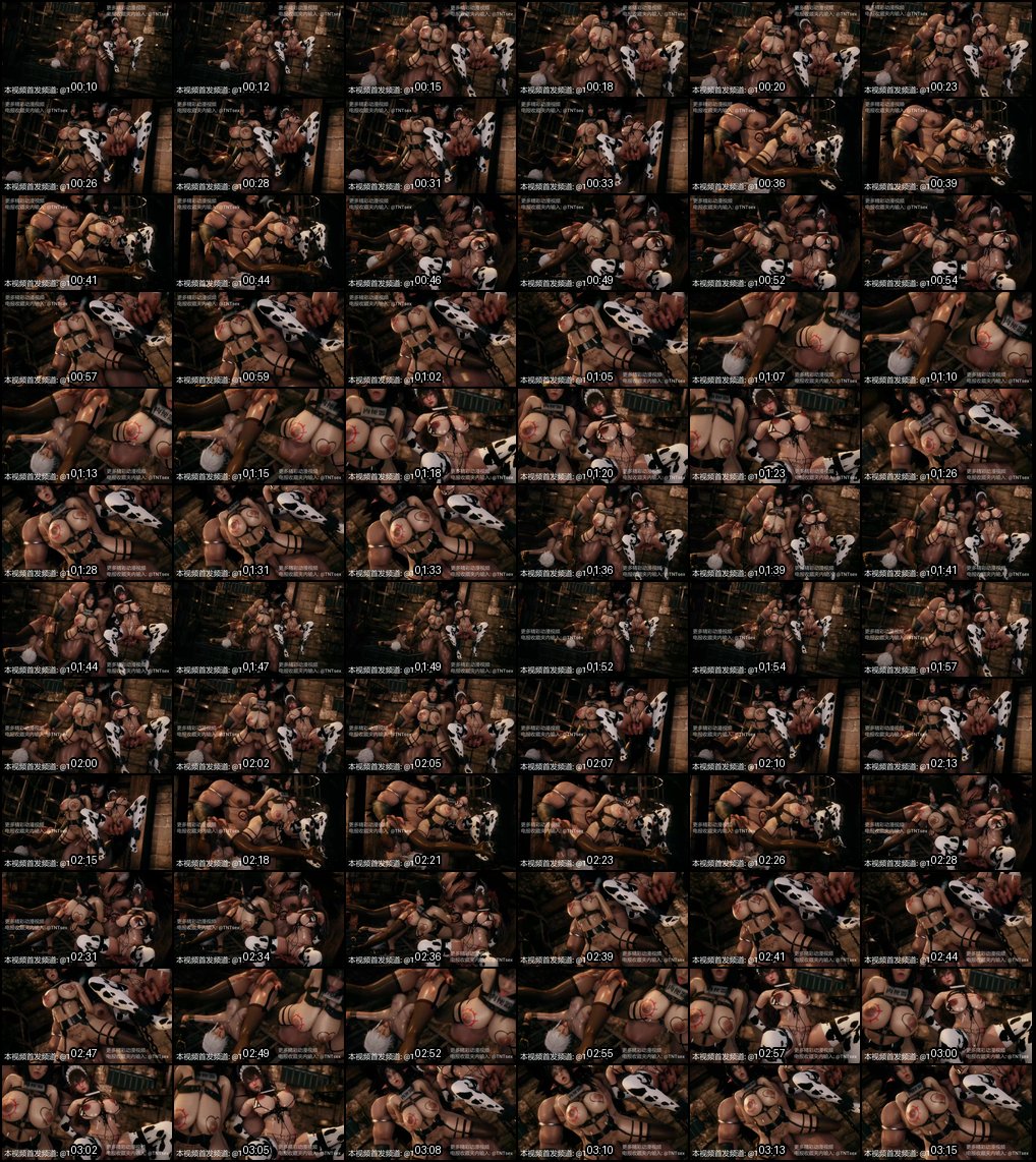 3D同人无码动漫：两个黑丝巨乳极品少女被狂操到欲仙欲死